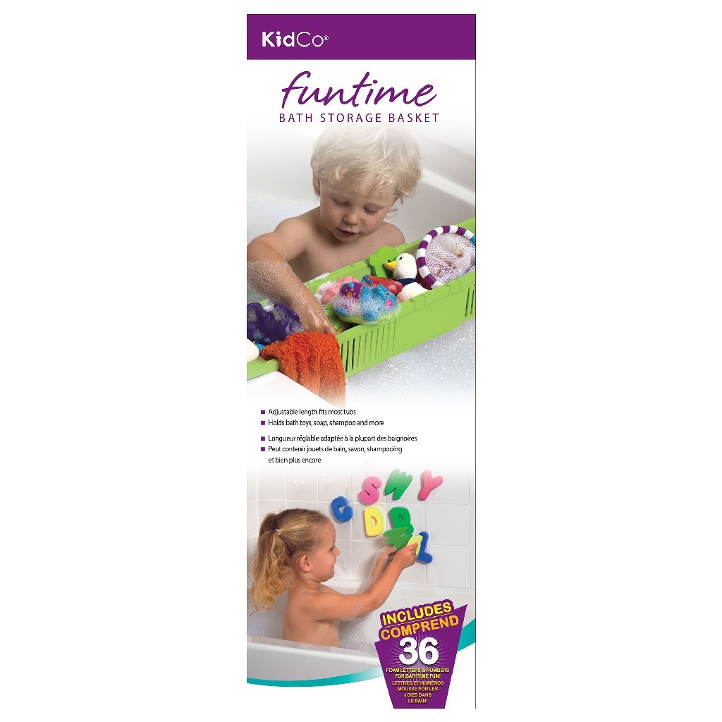 Kidco Fun Time Bath Storage Basket Green - S3722 - Intensery
