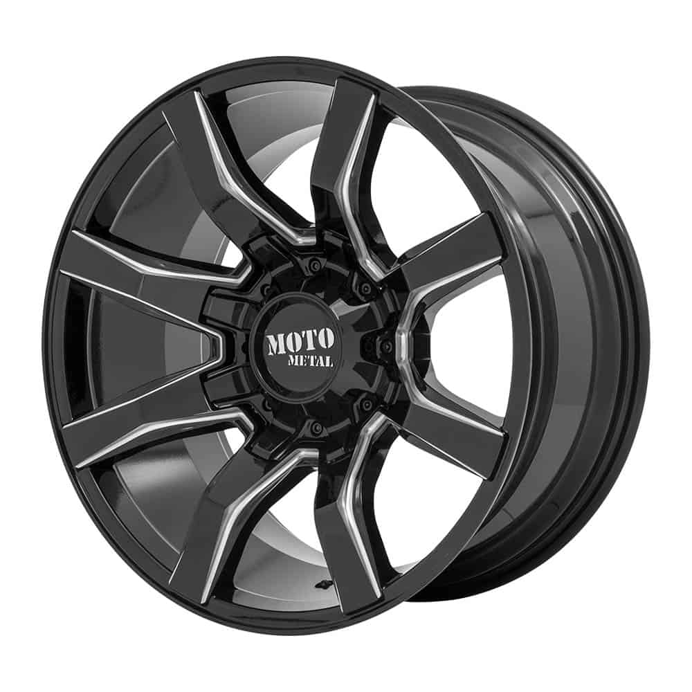 Moto Metal MO804 SPIDER MO804 20X10 5X5.0/5.5 G-BLK MILL -18MM - Intensery