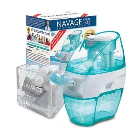 Navage Nasal Care Spa Bundle: Navage Nose Cleaner, SaltPod Cube, and 20 SaltPods, Other - Intensery