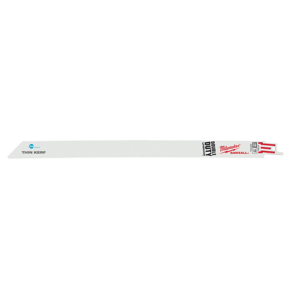Milwaukee 12 in. 18 TPI Thin Kerf Ice Hardened SAWZALL Blades 5PK 48-00-4189 from Milwaukee - Intensery