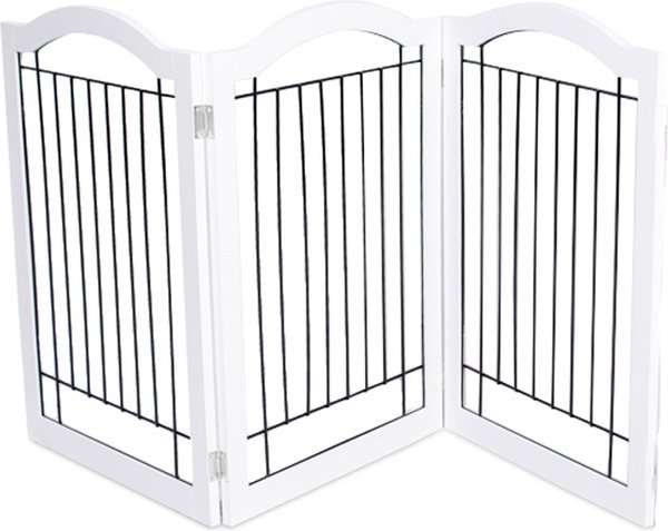 Internet's Best Arched Top Wire Dog Gate， 30-in - Intensery