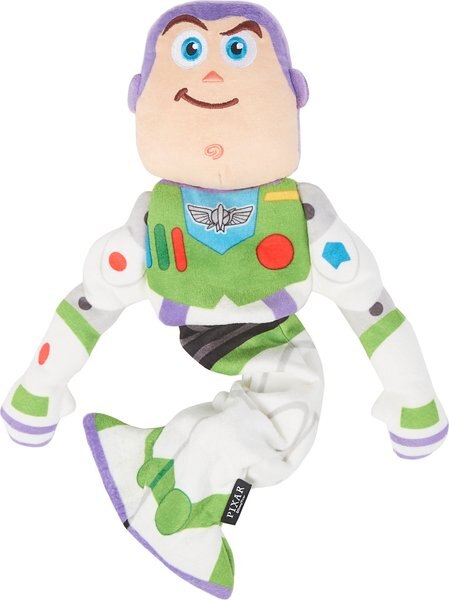 Pixar Buzz Lightyear Bungee Plush Squeaky Dog Toy - Intensery
