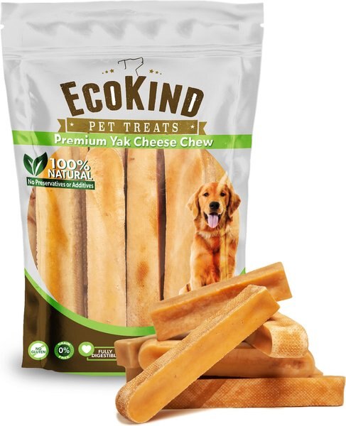 EcoKind Gold Yak Cheese Dog Treats， 10-oz bag - Intensery