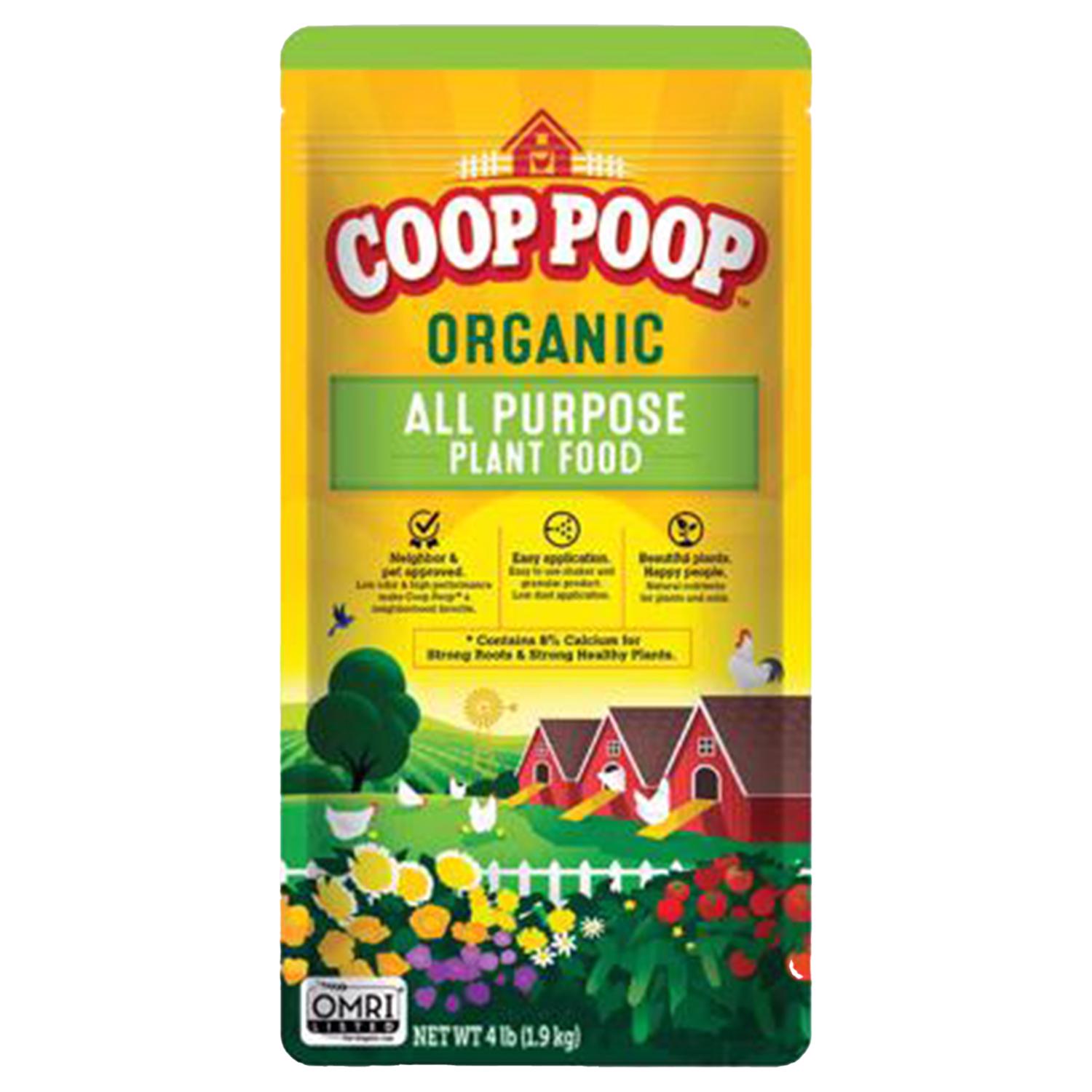 Coop Poop Organic Soil All Purpose Plant Food 4 lb - Intensery