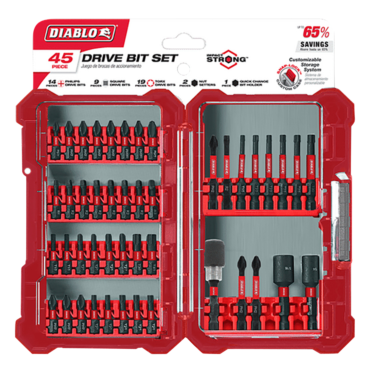 Diablo Driver Bit Set Black Oxide 45 pc - Intensery