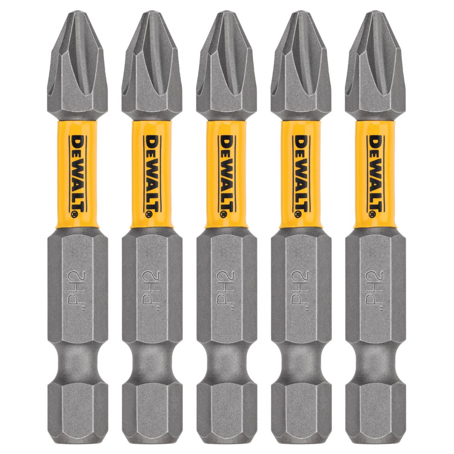 DeWalt Max Fit Phillips #2 X 2 in. L Screwdriver Bit Set Steel 5 pk - Intensery