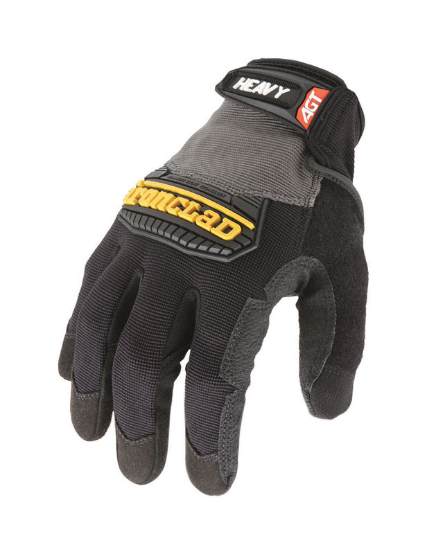 Ironclad Men\u0027s Heavy Duty Gloves Black/Gray M 1 pair - Intensery