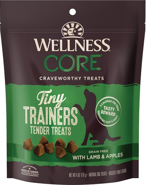 Wellness CORE Tiny Trainers Tender Lamb and Apples Dog Treats， 6-oz bag - Intensery