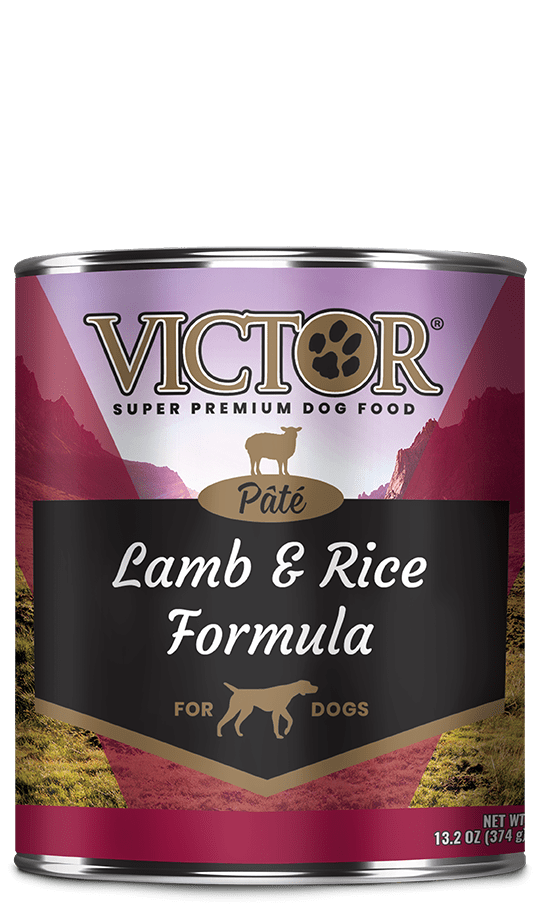 Victor Lamb and Rice Pate Canned Dog Food - 13.2 oz， case of 12 - Intensery