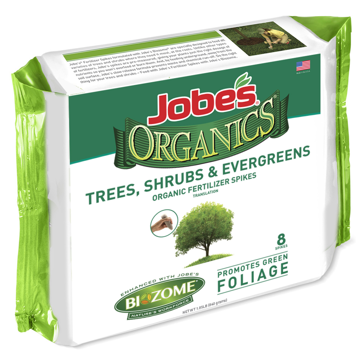 Jobe\u0027s Organic 8-2-2 Plant Fertilizer 8 pk - Intensery