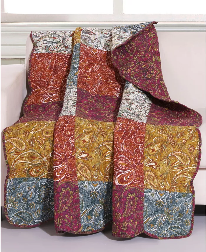 Barefoot Bungalow Paisley Slumber Throw - Intensery