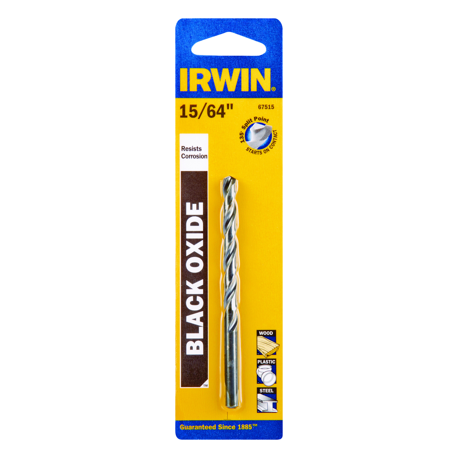 Irwin 15/64 in. X 3-7/8 in. L High Speed Steel Drill Bit 1 pc - Intensery