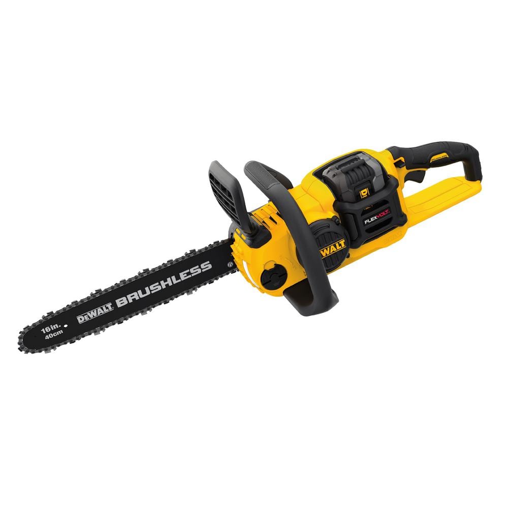 DEWALT 60V MAX 16in. Brushless Battery Powered Chainsaw Kit with (1) FLEXVOLT 3Ah Battery & Charger DCCS670X1 - Intensery