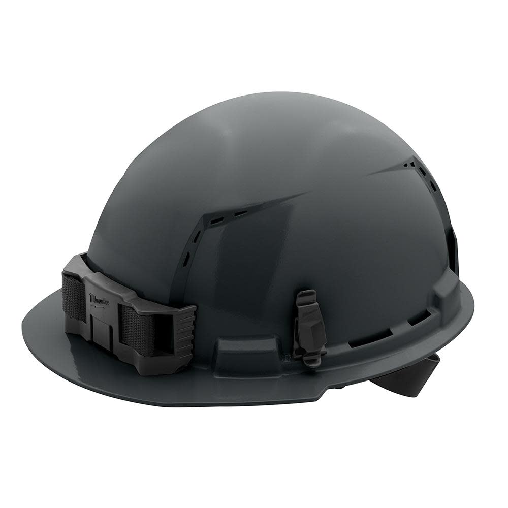 Milwaukee Gray Front Brim Vented Hard Hat with 4pt Ratcheting Suspension Type 1 Class C 48-73-1214 from Milwaukee - Intensery