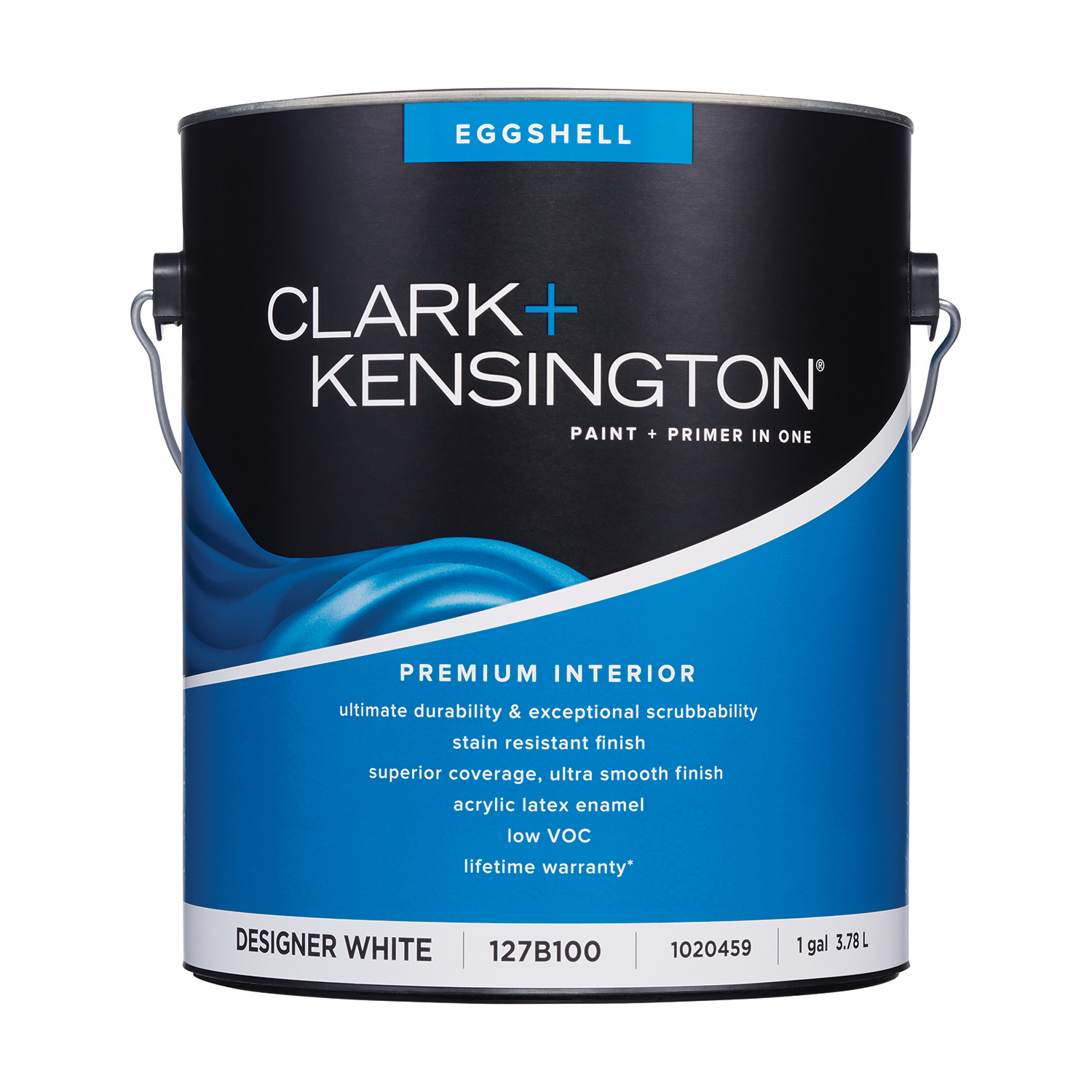Clark+Kensington Eggshell Designer White Premium Paint Interior 1 gal - Intensery