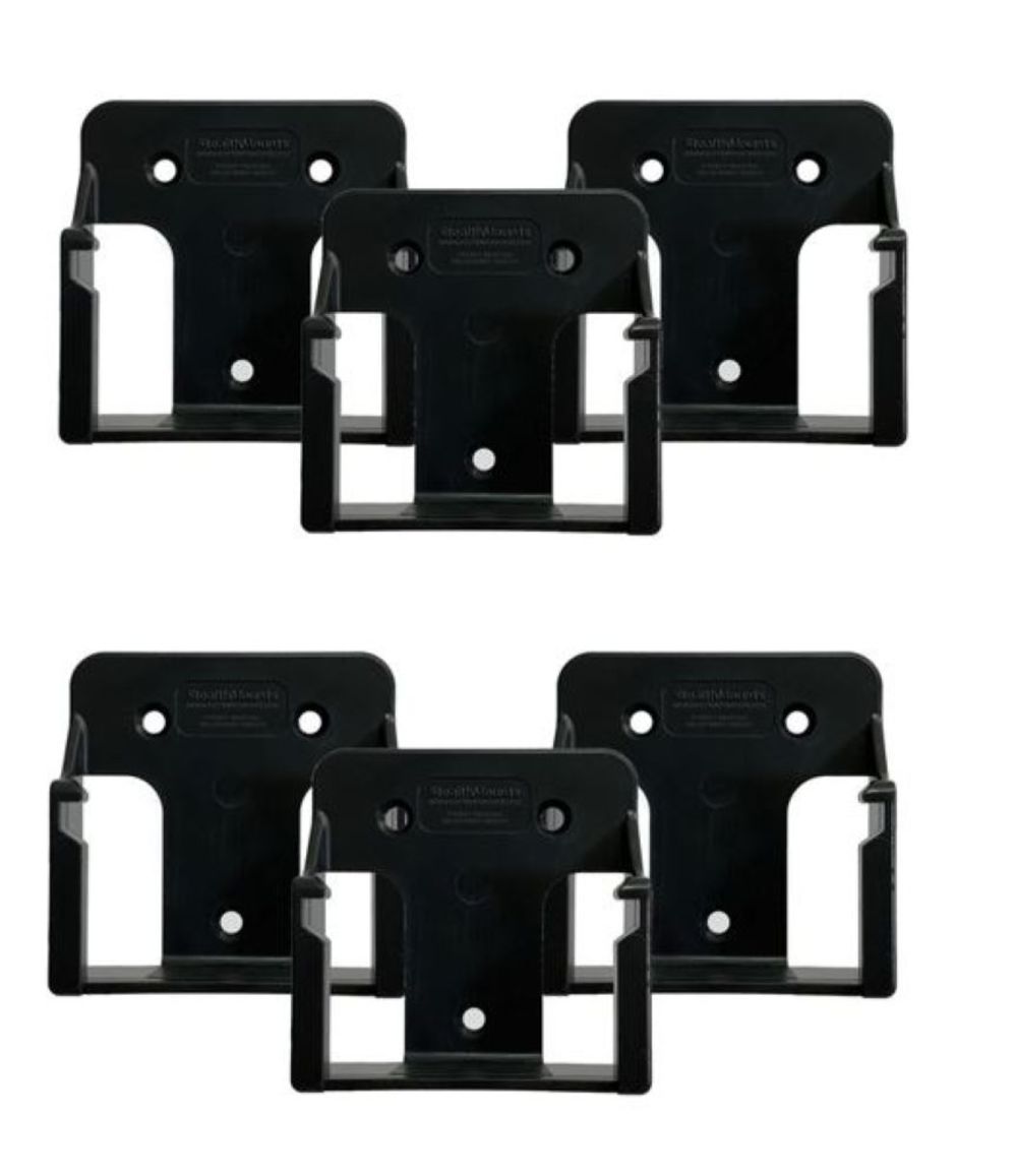 Stealthmounts Black Battery Mount For Metabo HPT/Hitachi/Hikoki 18/36V Batteries 6pk - Intensery