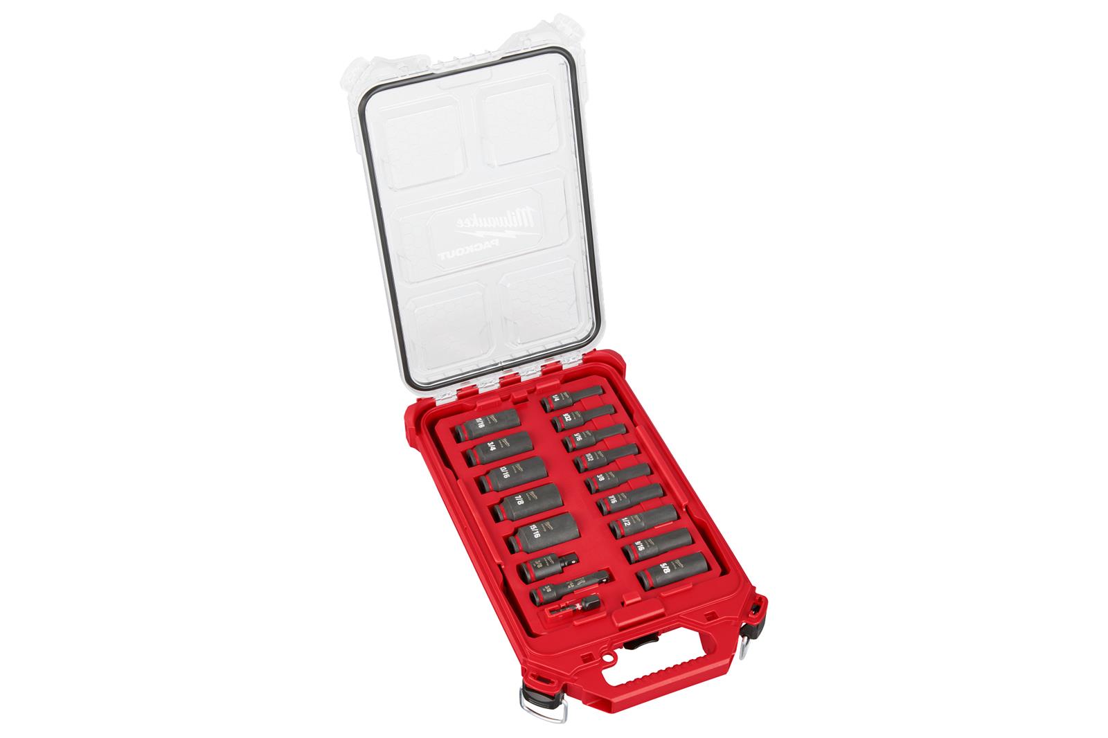 Milwaukee Tool 49-66-6800 Milwaukee PACKOUT SHOCKWAVE Impact-Duty Sockets Sets - Intensery