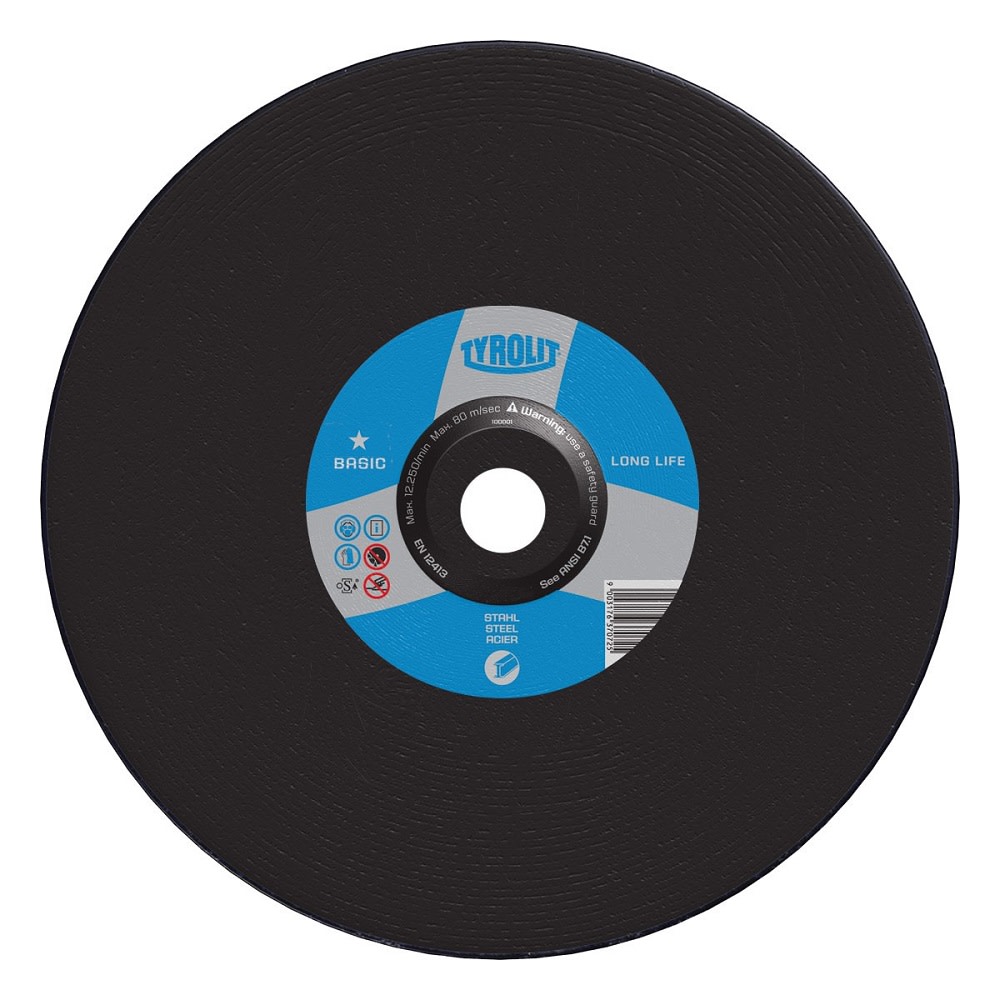 Tyrolit BASIC Heavy Duty High Speed Gas and Portable Saw Wheels for Steel-Type 1 - Intensery