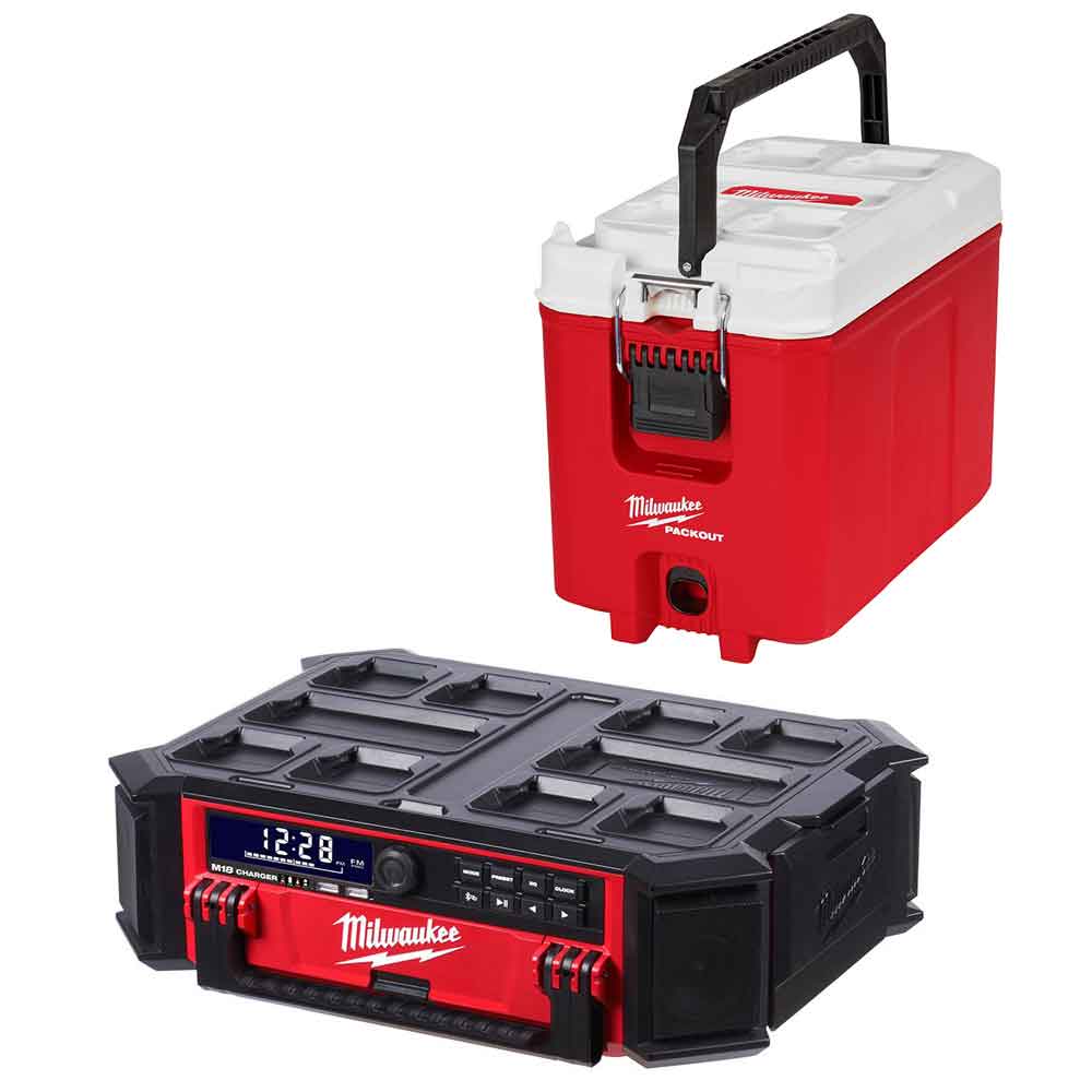 M18™ PACKOUT™ Radio + Charger and 16Qt PACKOUT Cooler Bundle - Intensery