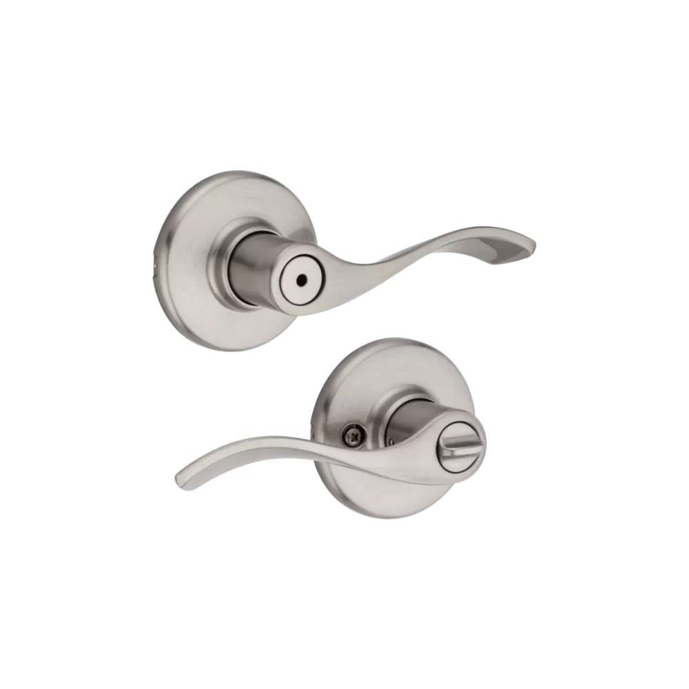 Satin Nickel Bed/Bath Balboa Privacy Door Lever - Intensery