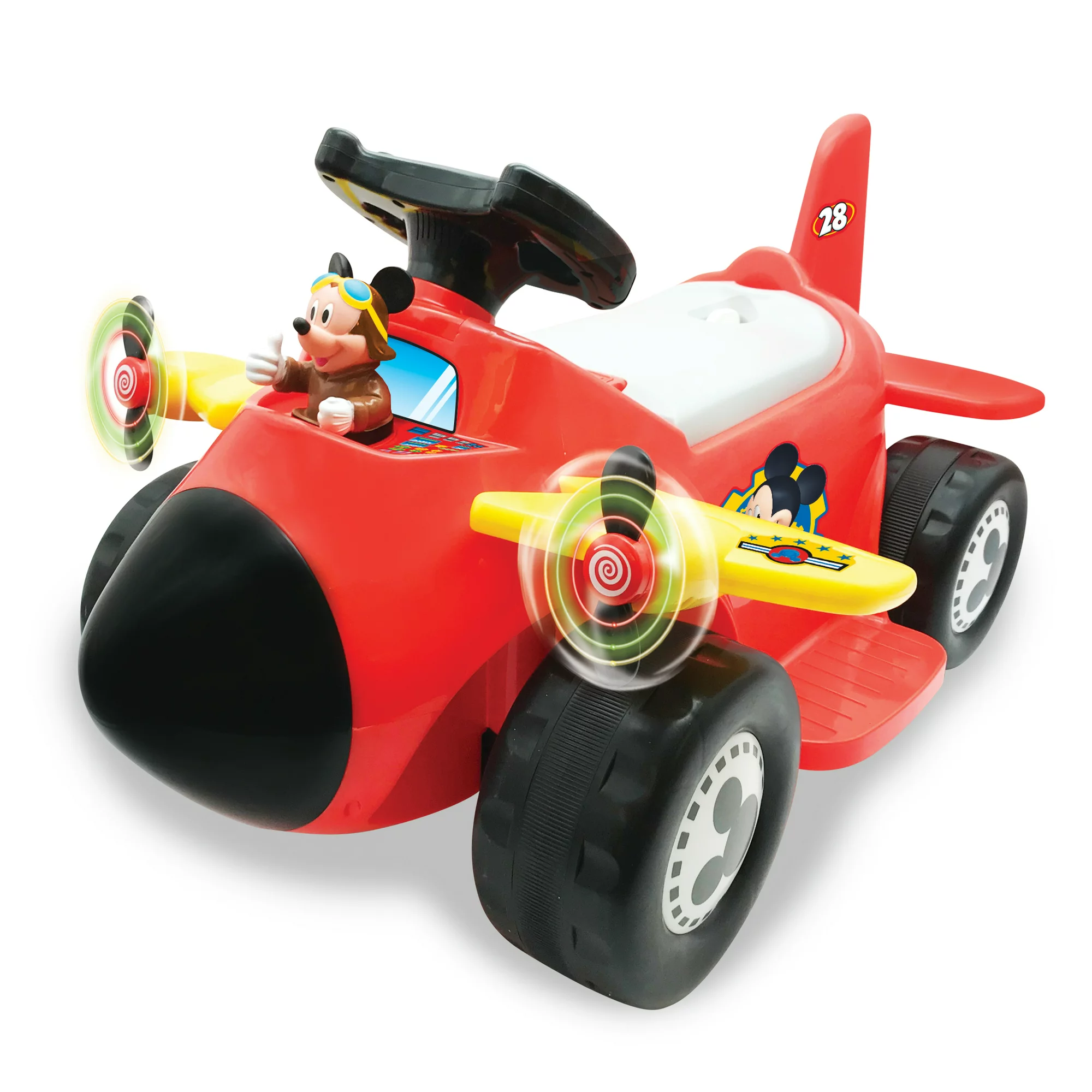 Disney Mickey Mouse 6-Volt Powered Activity Plane Ride-On - Intensery