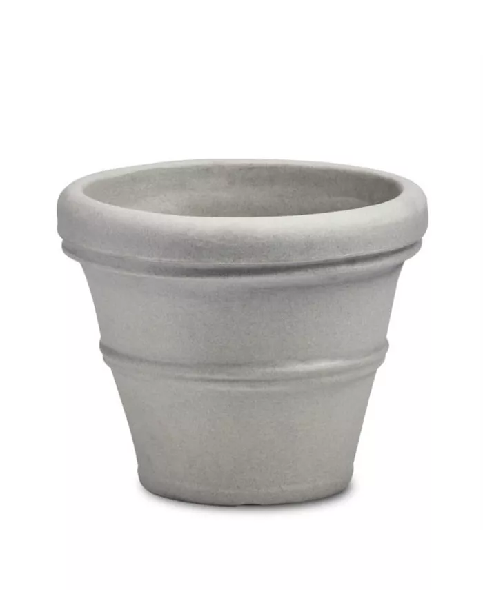 Crescent Garden Brunello Classic Plant Pot， 20in Weathered Concrete - Intensery