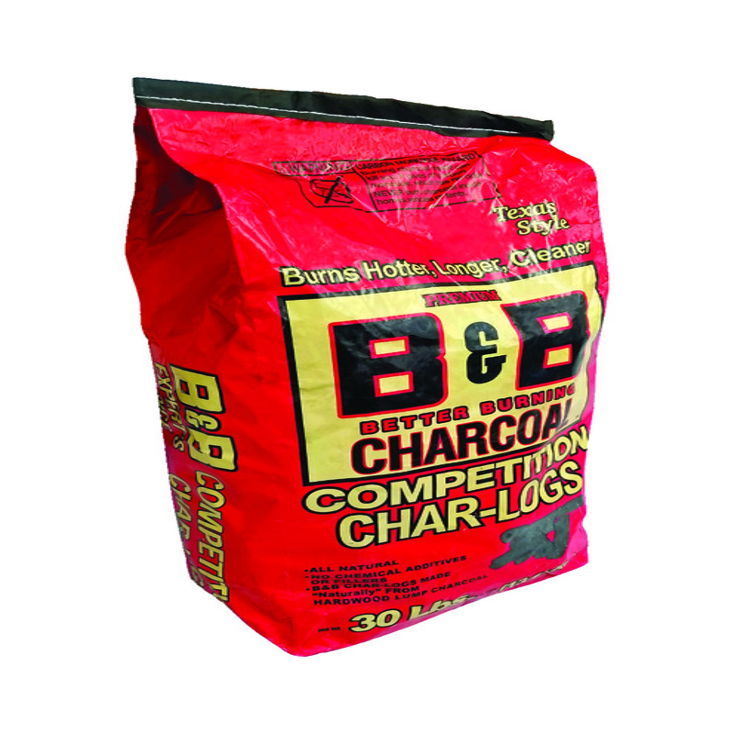 B\u0026B Charcoal All Natural Char-Logs 30 lb - Intensery