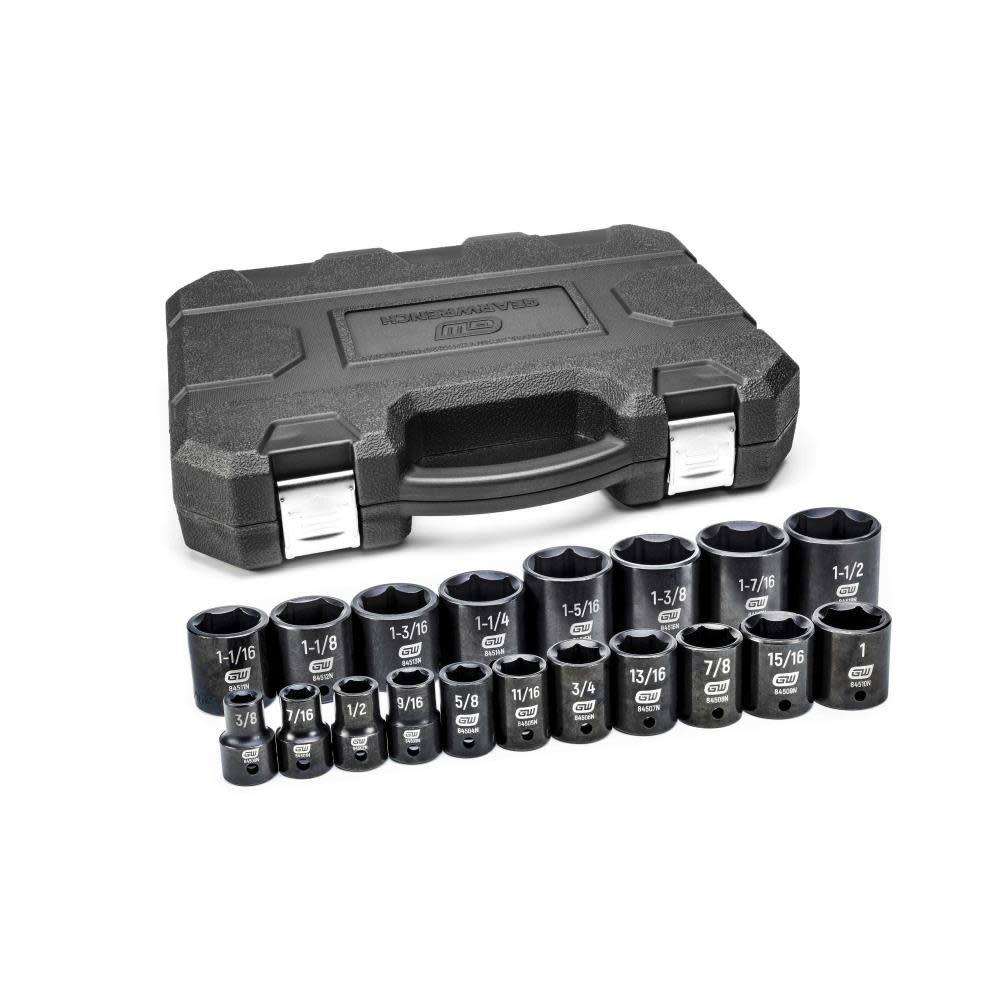 GEARWRENCH 19-PC 1/2 Dr Imp Socket Set SAE 84932N from GEARWRENCH - Intensery