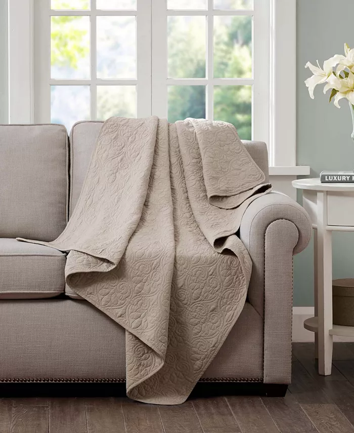 Madison Park Quebec Quilted Throw， 60