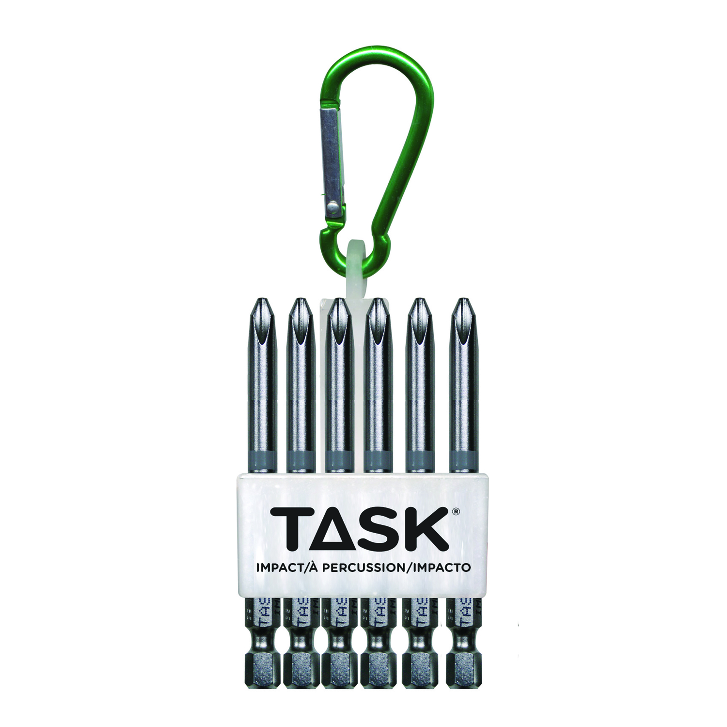 Task Tools Phillips 3 in. L Carabiner Bit Clip Steel 6 pc - Intensery