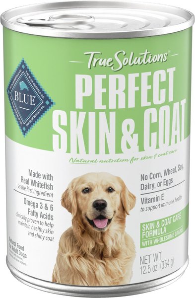Blue Buffalo True Solutions Perfect Skin and Coat Natural Whitefish Adult Wet Dog Food - Intensery
