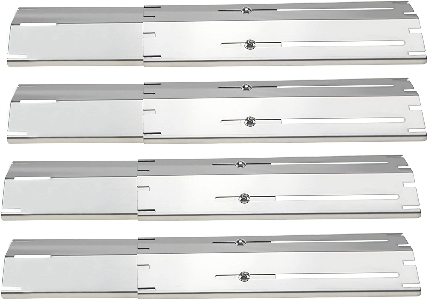 Heat Plate Shields 11.75-21 inch for Brinkmann 810-1750-S, 810-3660-S 810-4580-S, 810-2511-S Grill Replacement Parts, SUS 304 Steel - Intensery