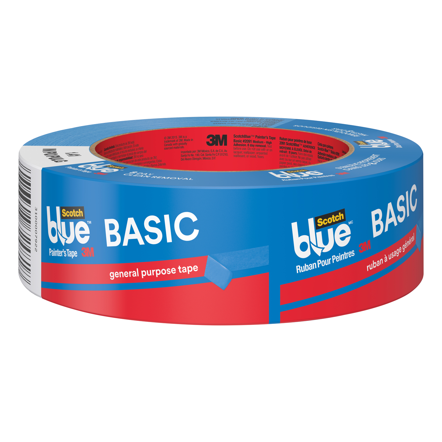 ScotchBlue 1-1/2 in. W X 60 yd L Blue Medium Strength Painter\u0027s Tape 1 pk - Intensery