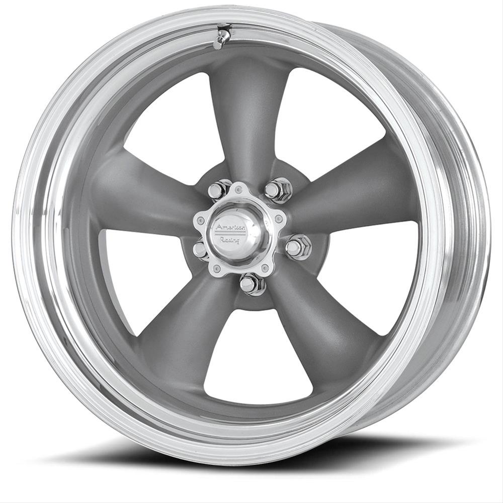 American Racing VNCL205286145 American Racing VNCL 205 Classic Torq-Thrust II Gray Painted Wheels - Intensery