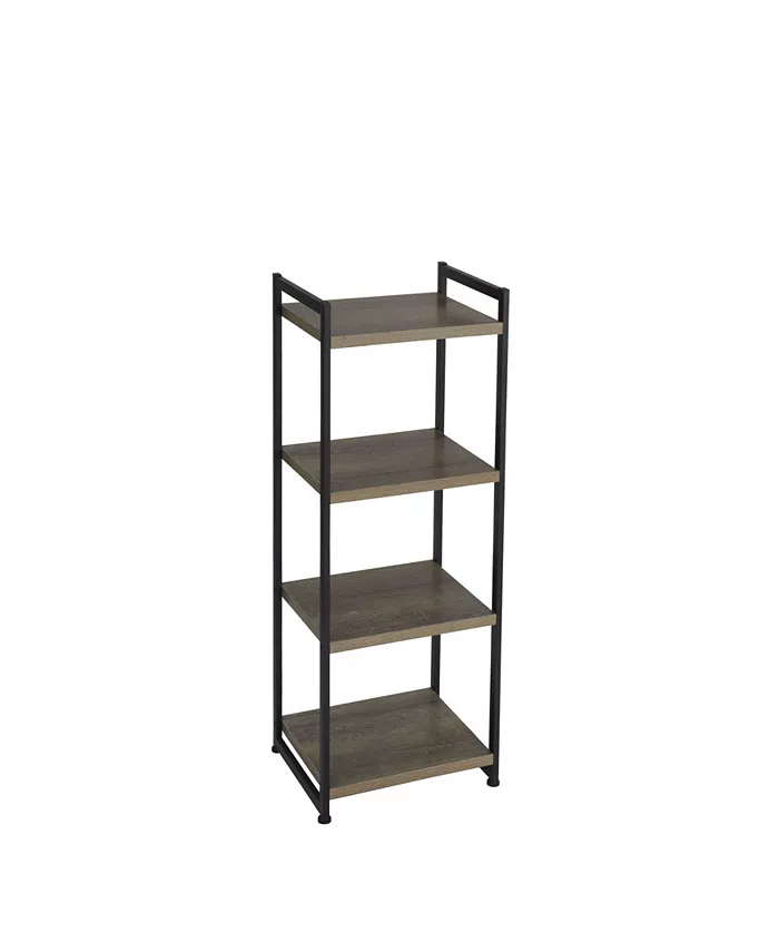 Household Essentials Household Essential Ashwood 4-Shelf Storage Tower - Intensery