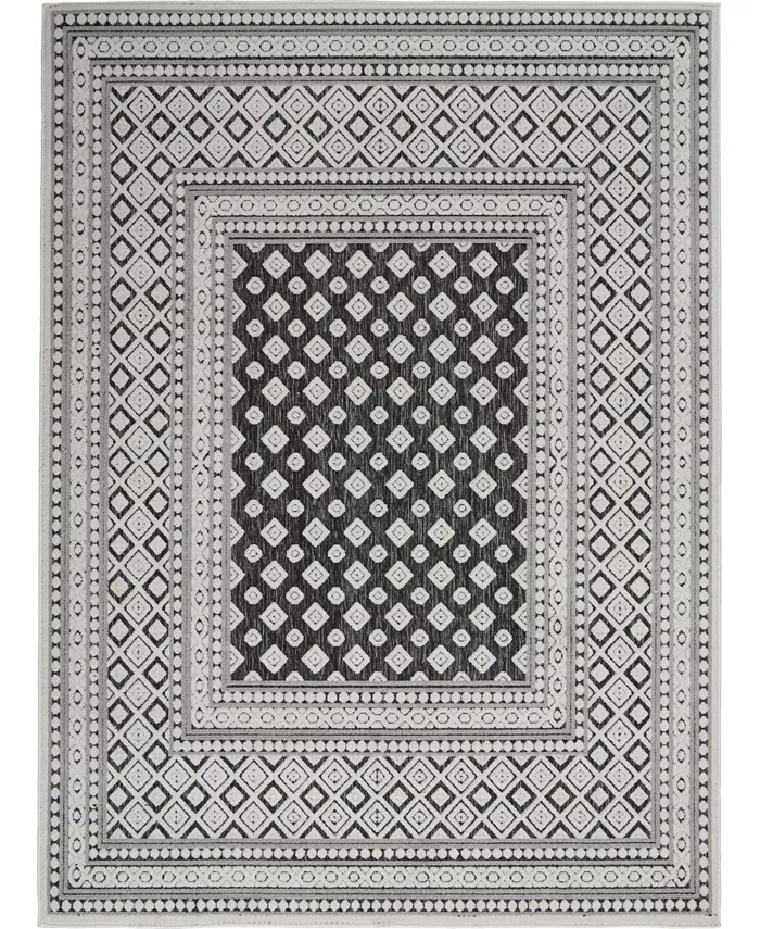 Nourison Key Largo KLG02 Onyx 4' x 6' Outdoor Area Rug - Intensery