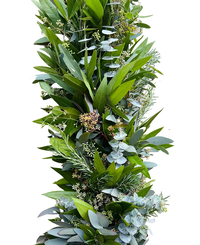 GreenishBlu Fresh Real Garland Eucalyptus Bayleaf and Rosemary Spring Garland - Intensery