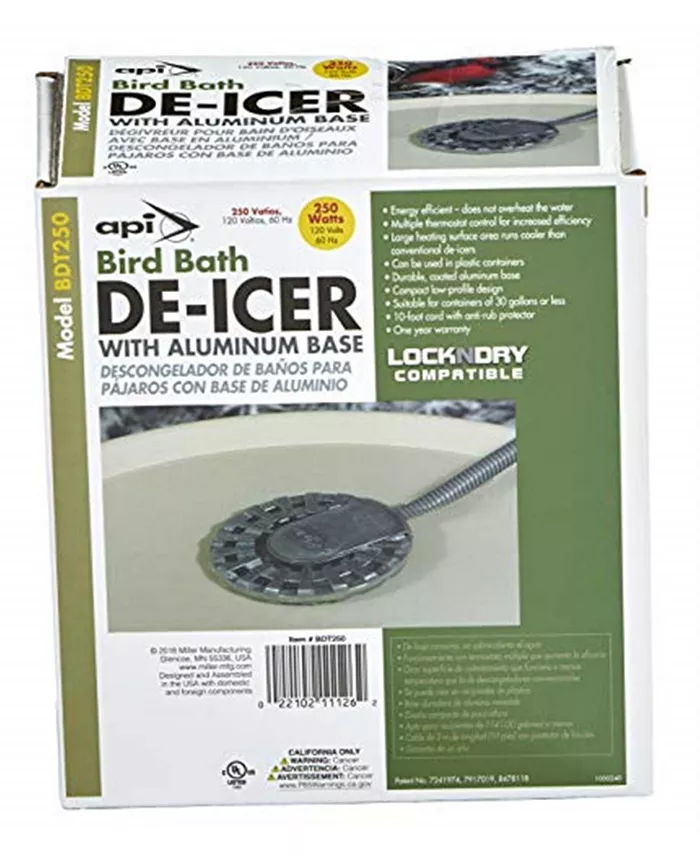 API Bird Bath De-Icer Bird Bath De-Icer with Aluminum Base 250 Watt - Intensery