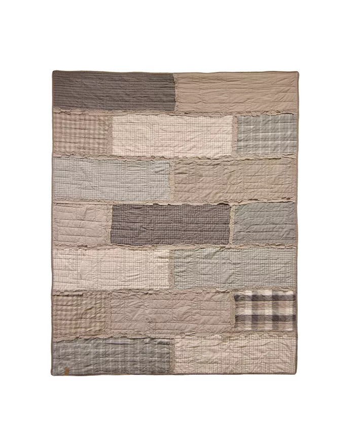American Heritage Textiles Smoky Cobblestone Decorative Throw， 50
