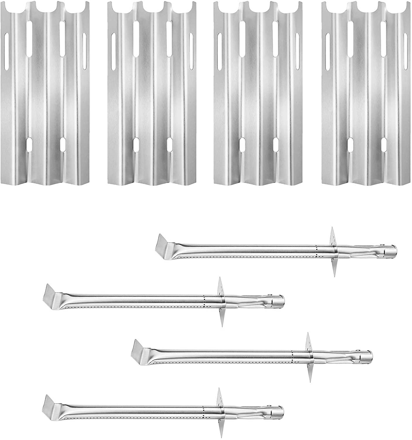Replacement Parts Kit for Jenn Air JA480, JA480N, JA480P 4 Burner Grill, Heat Plates and Burners - Intensery