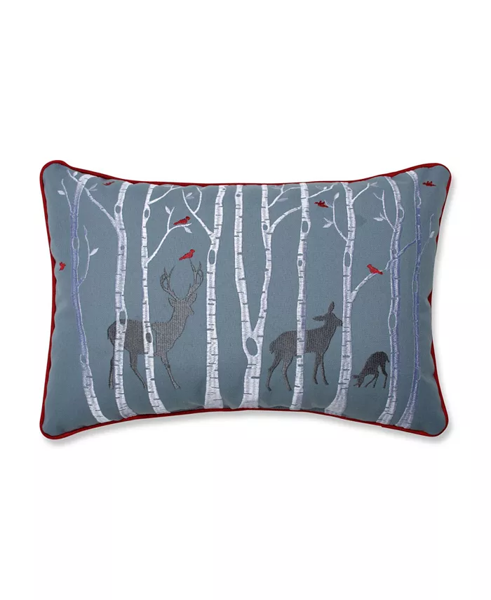 Pillow Perfect Christmas Woodland Deer Lumbar Pillow - Intensery