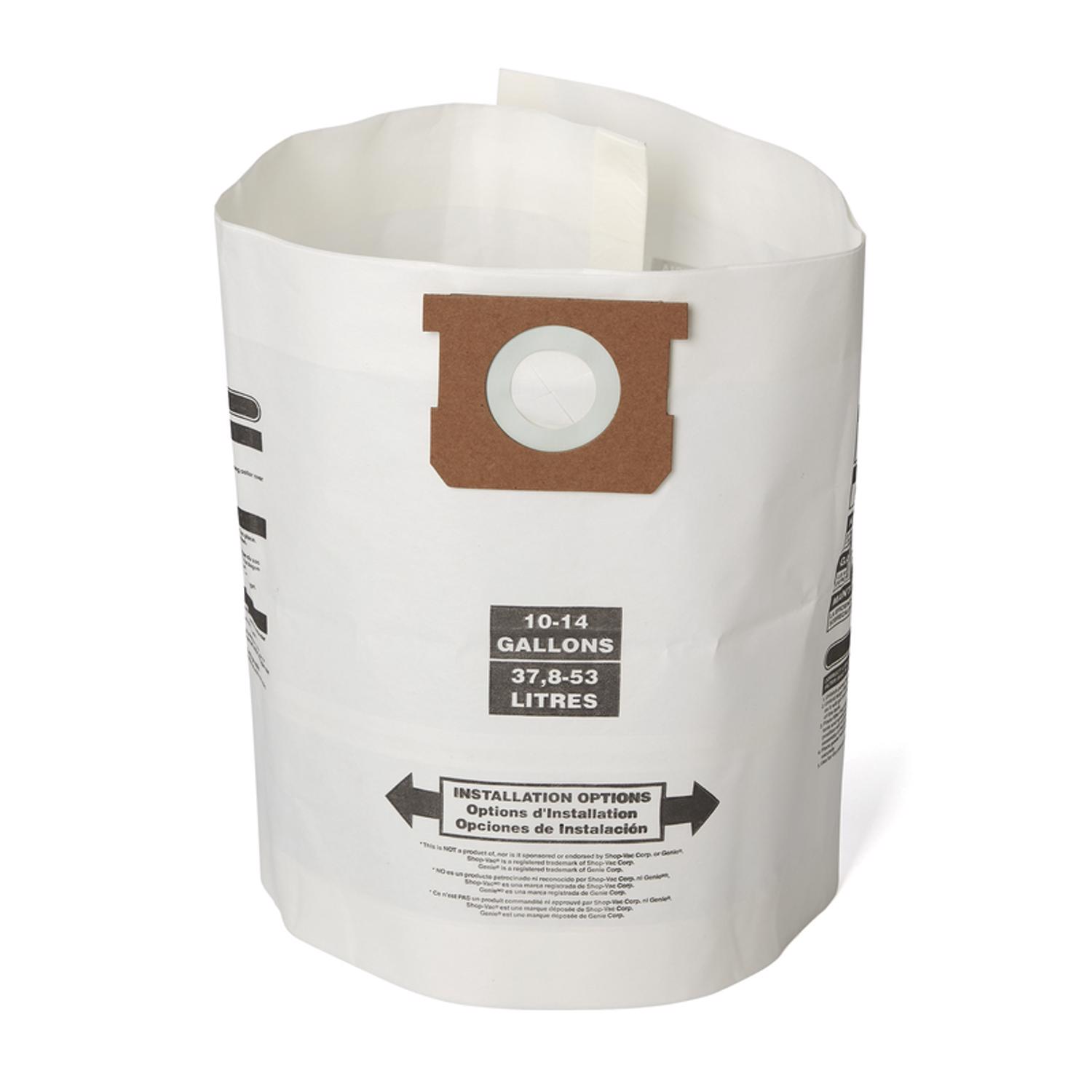Craftsman 2 in. L X 10 in. W Wet/Dry Vac Filter Bag 10-14 gal 3 pc - Intensery