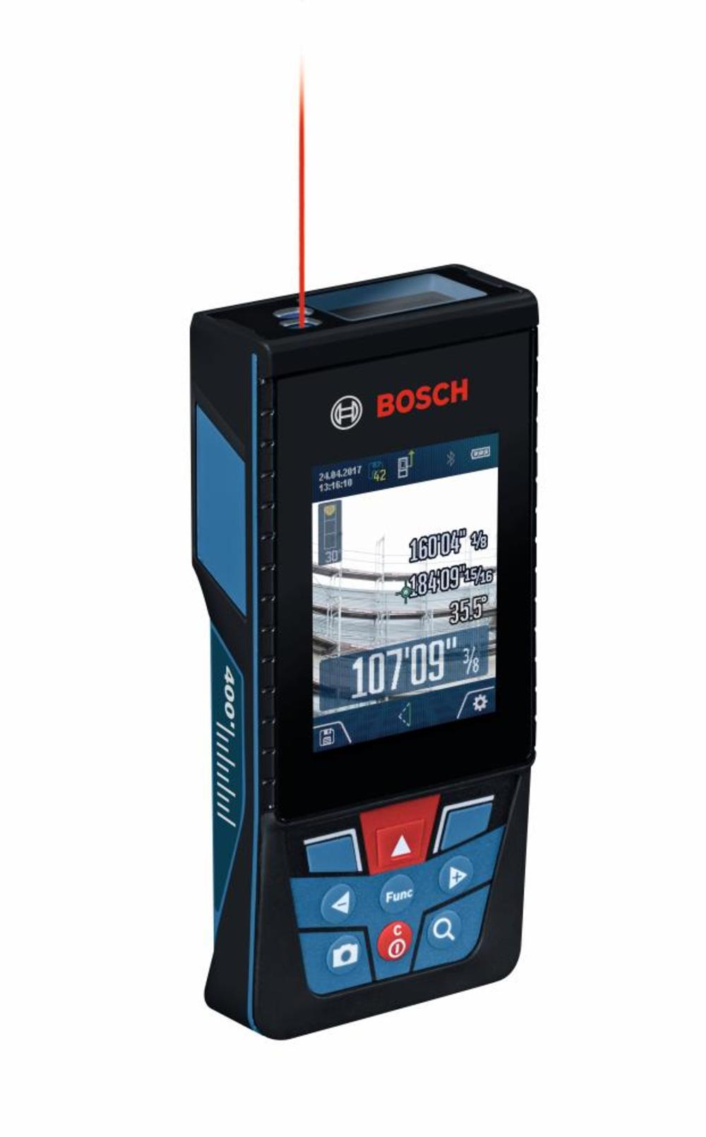 Bosch BLAZE Outdoor 400 Ft. Connected Lithium-Ion Laser Measure with Camera GLM400CL from Bosch - Intensery