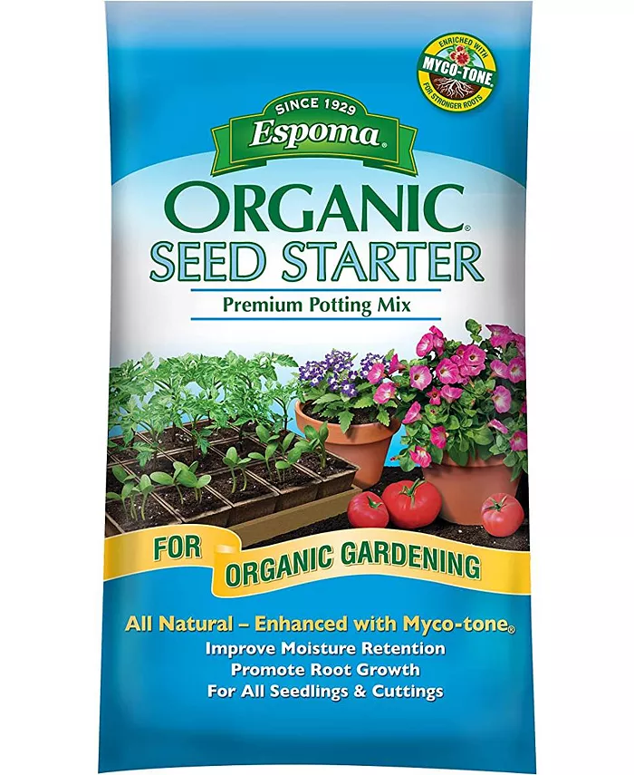 Espoma Organic Seed Starter Premium Potting Mix， 16-Quart - Intensery