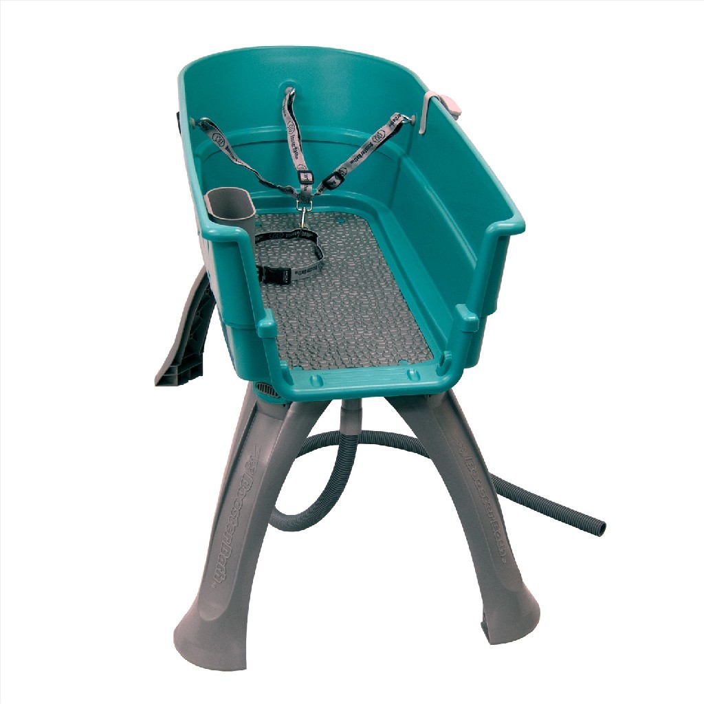 Booster Bath Elevated Dog Bath and Grooming Center Large Teal 45