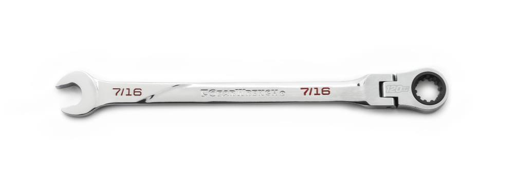 120XP™ Flex Combination Ratcheting Wrench， Universal Spline XL， 7/16 In. - Intensery
