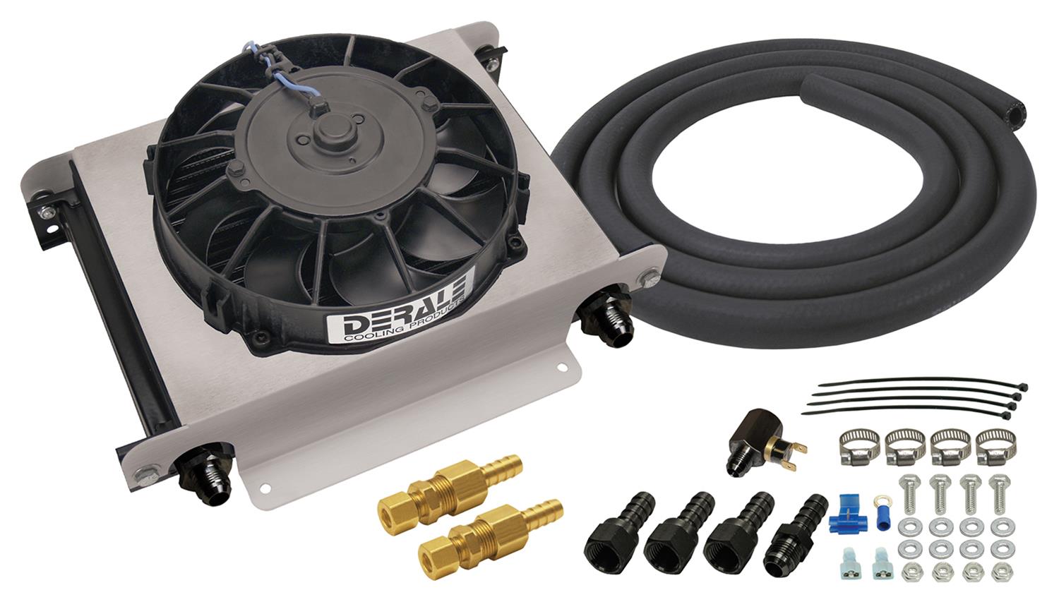 Derale Cooling Products 15960 Derale Hyper-Cool Remote Fluid Coolers with Fan Kits - Intensery