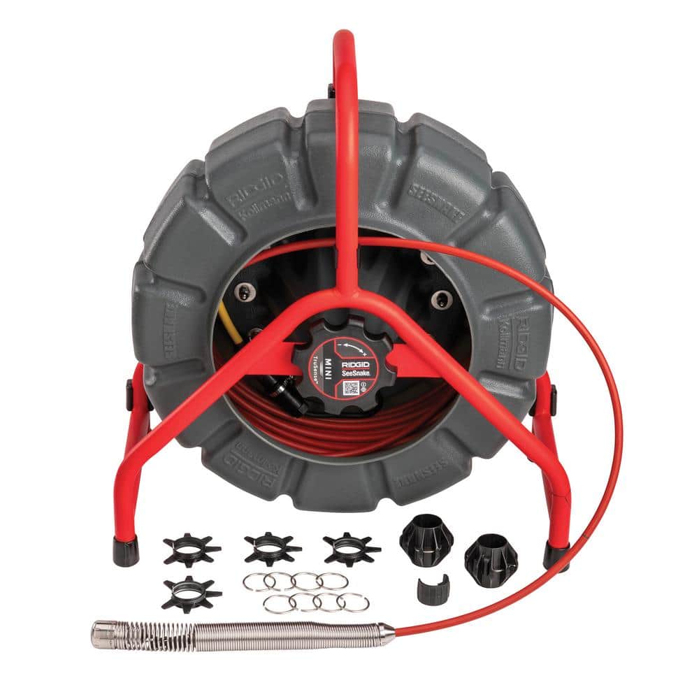 RIDGID SeeSnake Mini Sewer/Drain/Pipe Inspection Camera Reel (200 ft. Cable for 1-1/2 in.- 8 in. Lines), TruSense Technology 63628 - Intensery