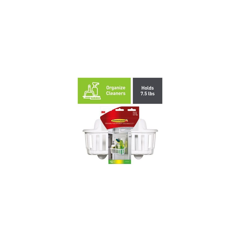 3M Command Under Sink Cabinet Caddy White - Intensery