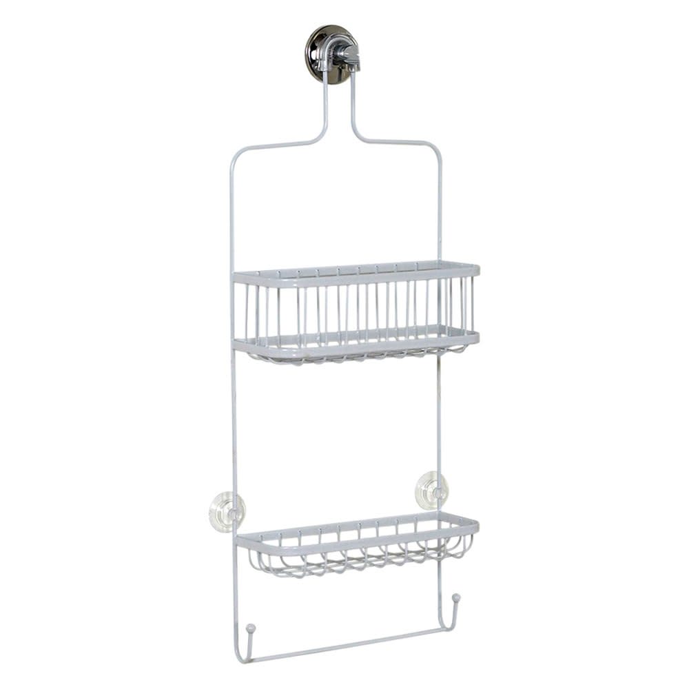 Zenith Over the Showerhead Caddy White Steel Premium - Intensery